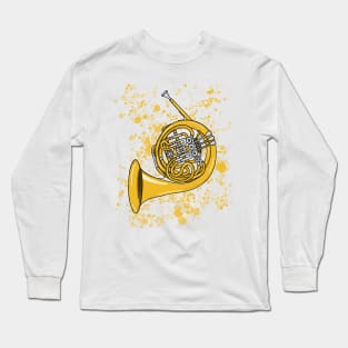 French Horn Teacher Hornist Brass Musician Long Sleeve T-Shirt